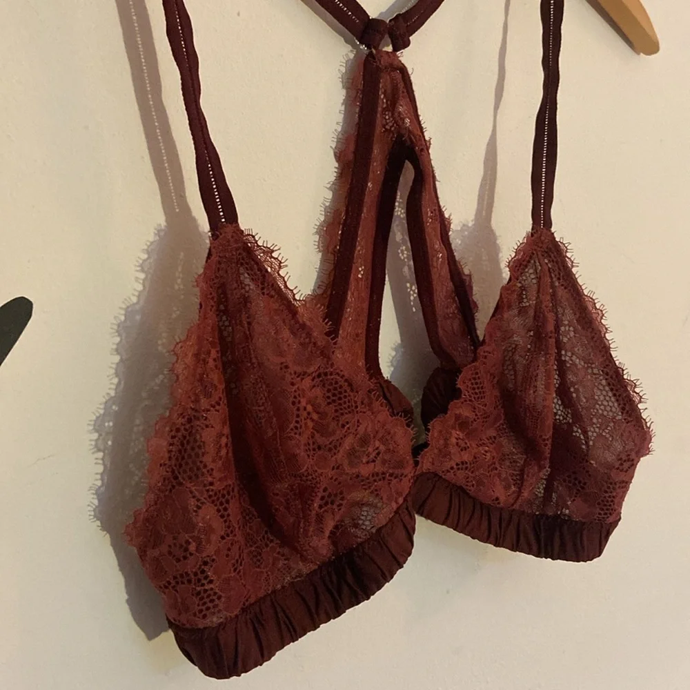 Aerie mauve lace bralette L